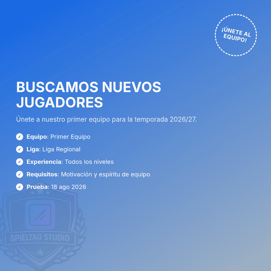 Anuncio del club