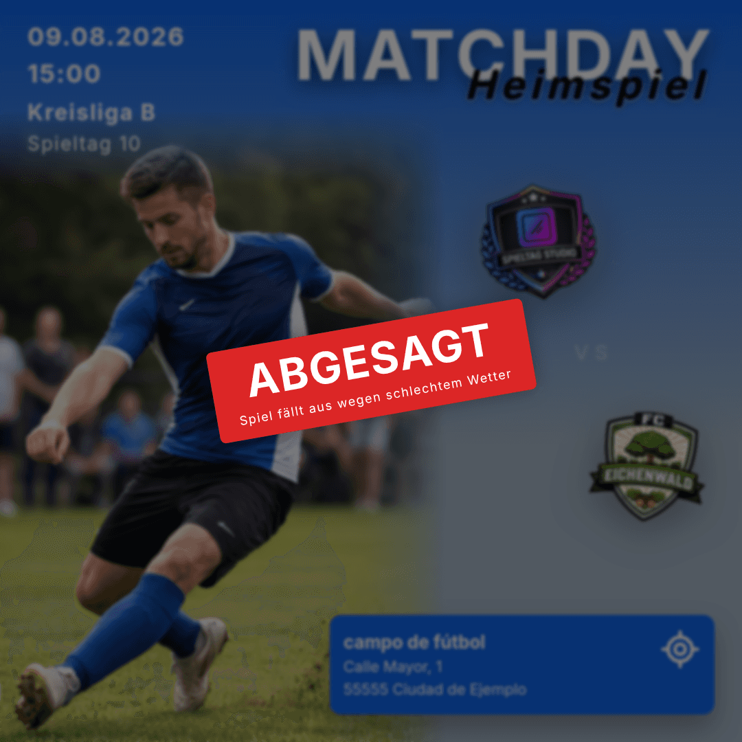 Spielabsage