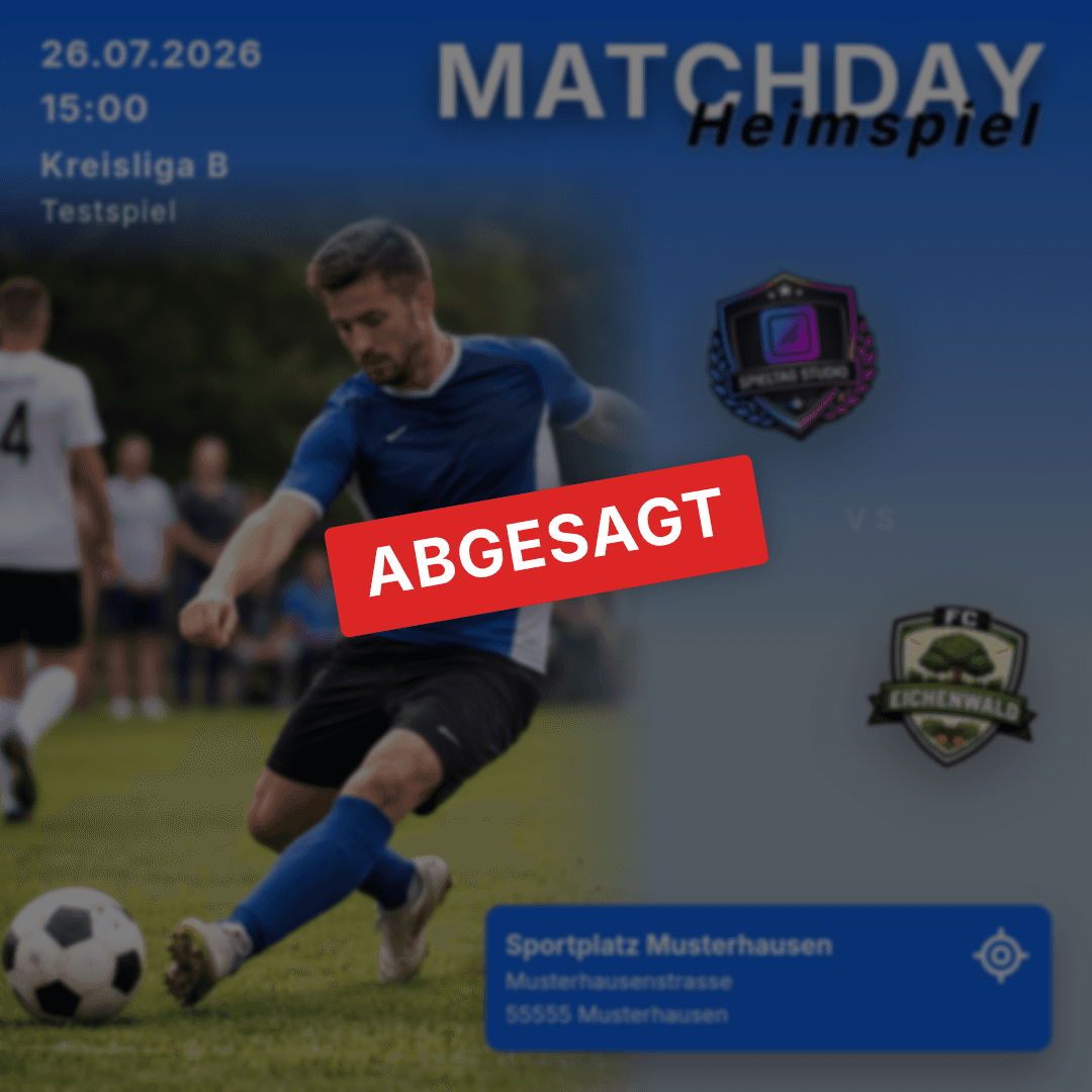 Spielabsage
