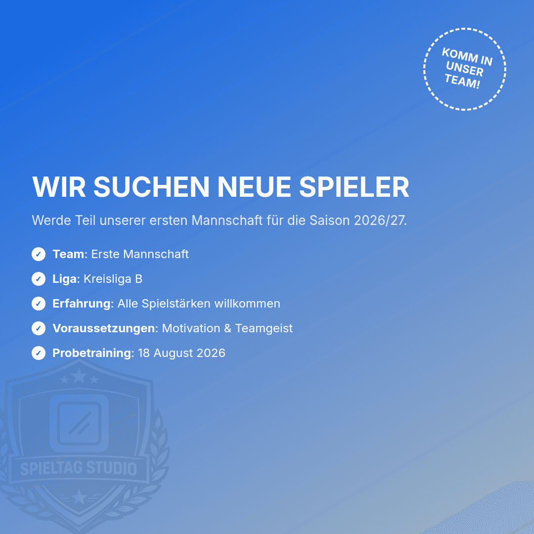 Vereinsmitteilung