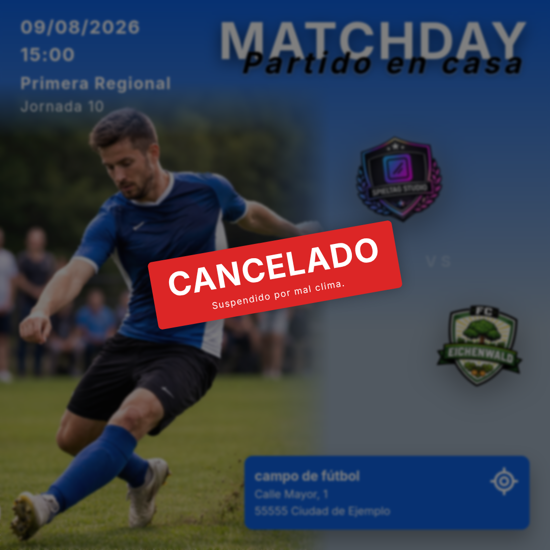 Ejemplo de aplazamiento